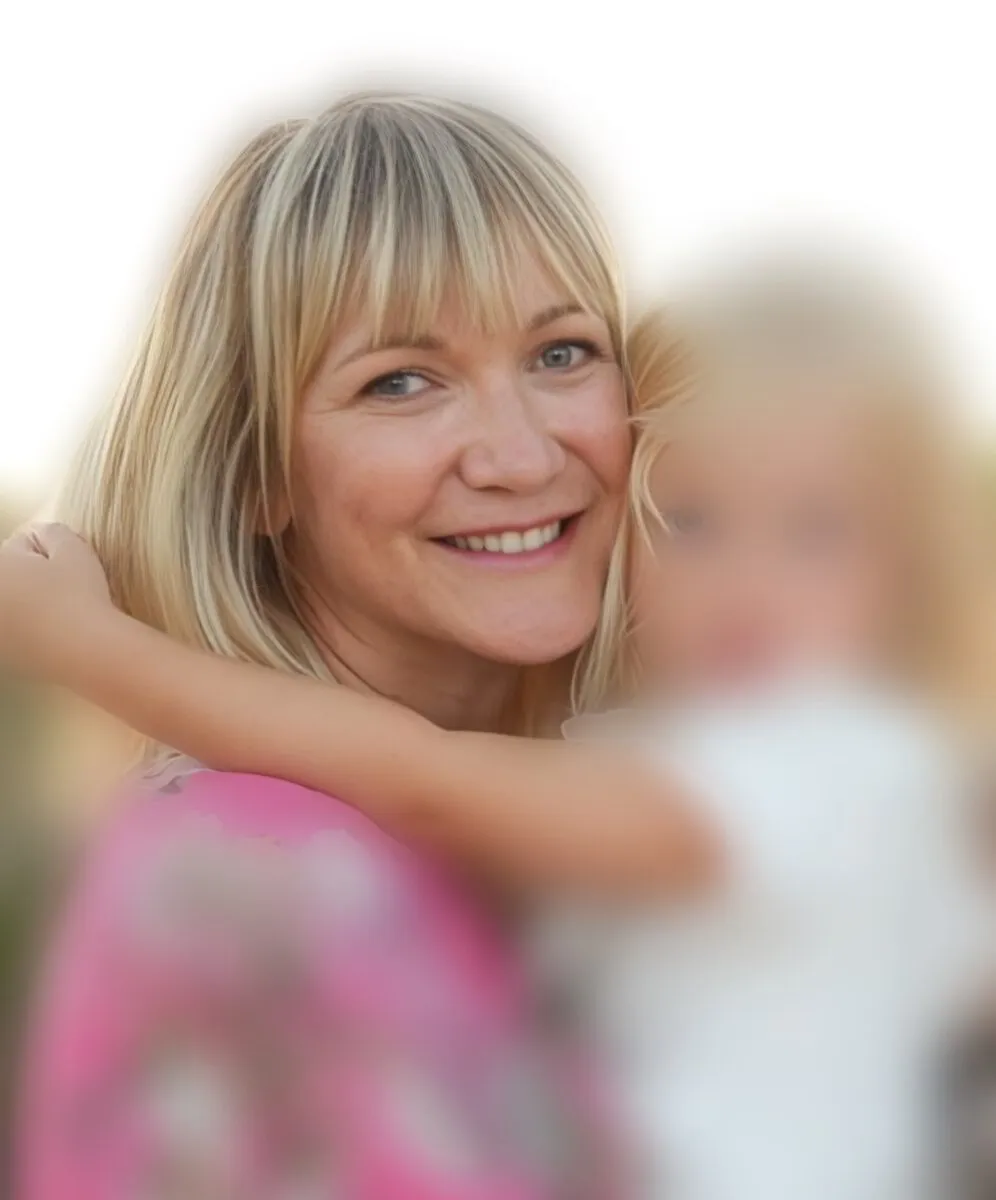 Antje Lausch mit ihrer Tochter