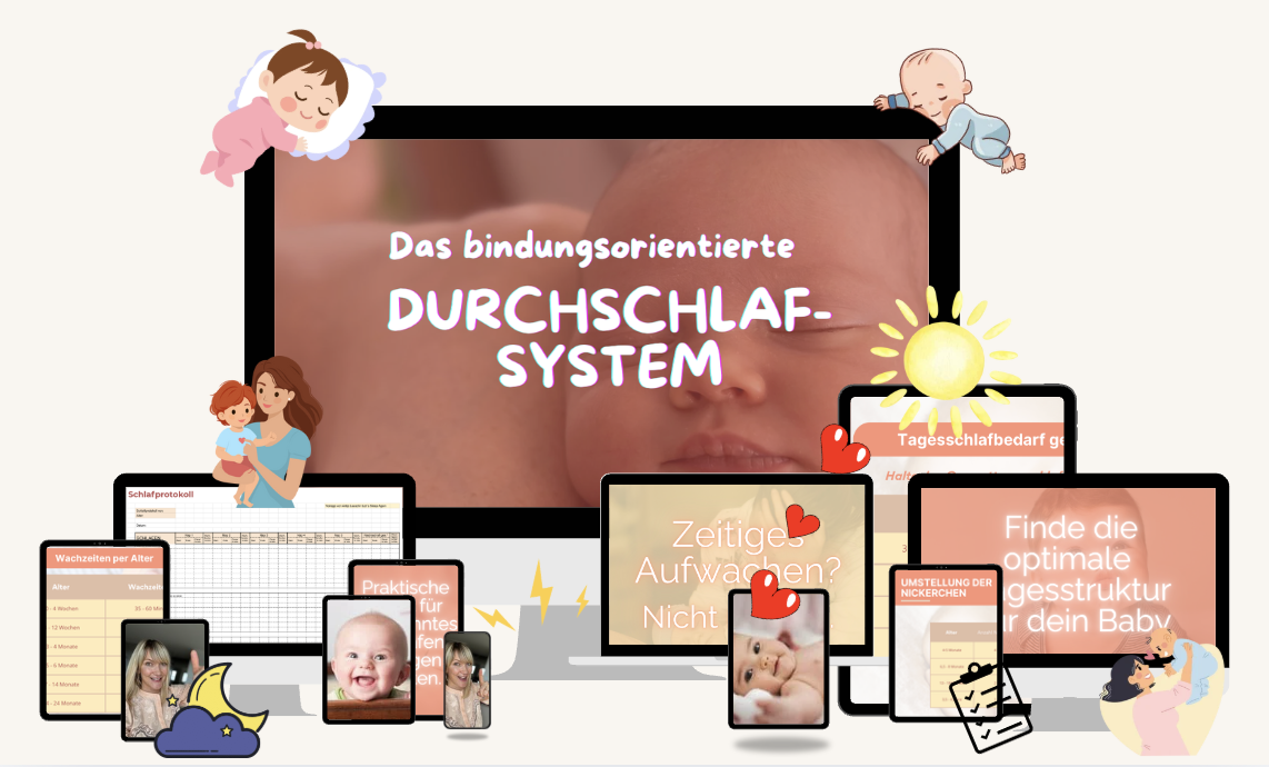 Das bindungsorientierte Durchschlafsystem &ndash; Kursinhalte auf Tablet, Handy und Laptop